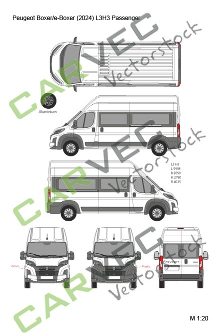 Peugeot Boxer (E-Boxer) (2024) L3H3 Passenger