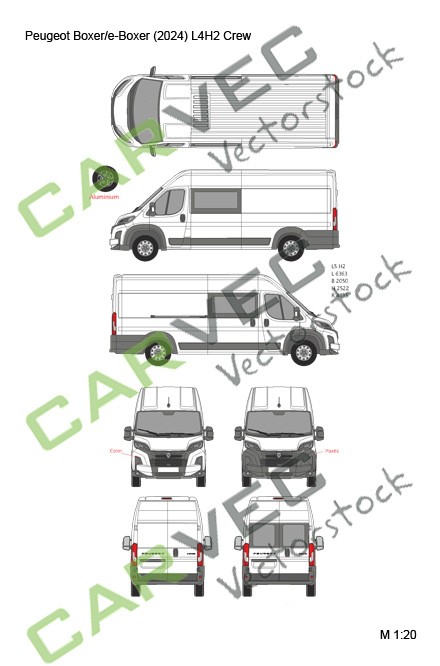 Peugeot Boxer (E-Boxer) (2024) L4H2 Crew