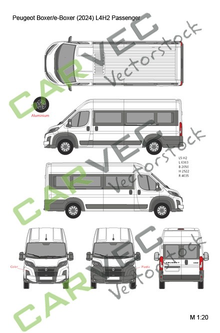 Peugeot Boxer (E-Boxer) (2024) L4H2 Passenger