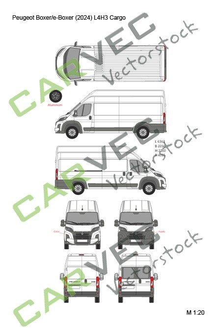 Peugeot Boxer (E-Boxer) (2024) L4H3 Cargo