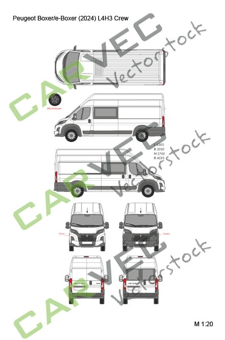 Peugeot Boxer (E-Boxer) (2024) L4H3 Crew