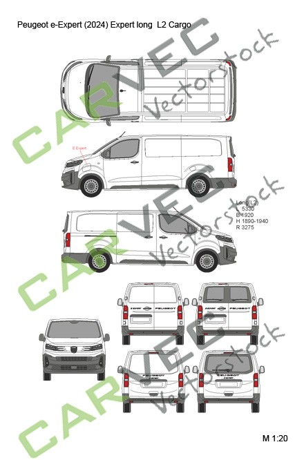 Peugeot e-Expert (Expert) Lang (L2) Kasten (2024)