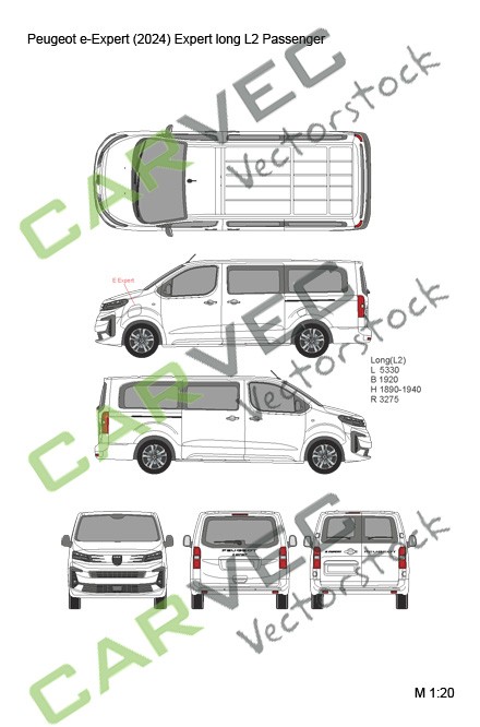 Peugeot e-Expert (Expert) Lang (L2) verglast (2024)