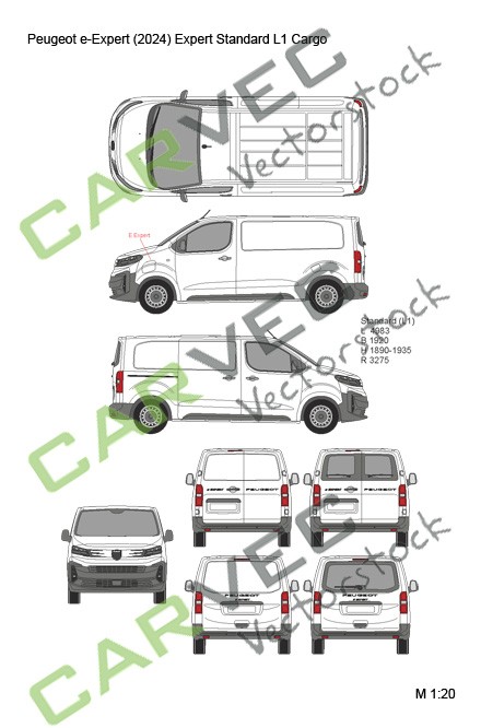 Peugeot e-Expert (Expert) Standard (L1) Kasten (2024)