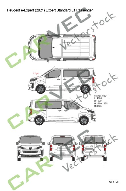 Peugeot e-Expert (Expert) Standard (L1) verglast (2024)