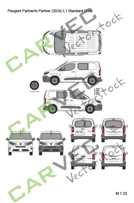 Peugeot Partner / E-Partner (2024) L1 Crew