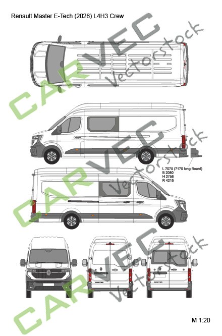 Renault Master E-Tech (2026) L4H3 Crew Renault Master E-Tech (2026) L4H3 Crew