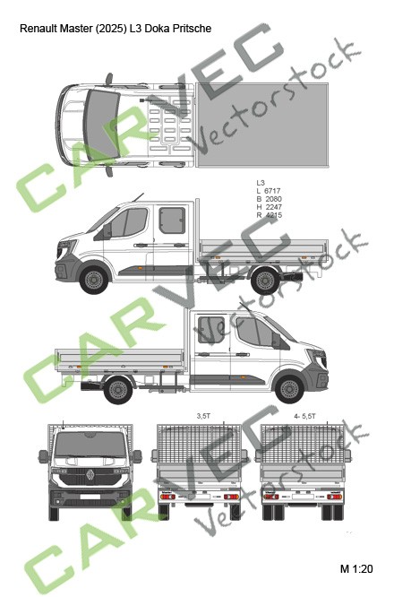Renault Master E-Tech (2025) L3 Pickup Double Cab