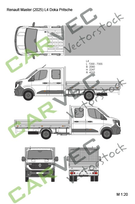 Renault Master E-Tech (2025) L4 Pickup Double Cab
