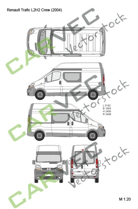 Renault Trafic L2H2 teilverglast (2004) Renault Trafic L2H2 teilverglast (2004)