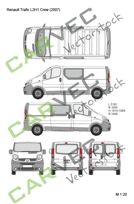 Renault Trafic L2H1 Crew (2007)