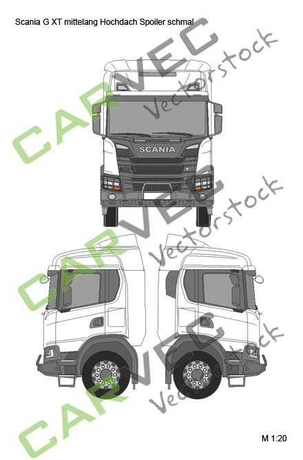 Scania G XT Middle Cab High Spoiler schmal (2019)