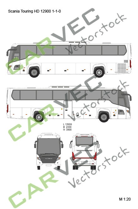 Scania Touring HD 12900  1-1-0