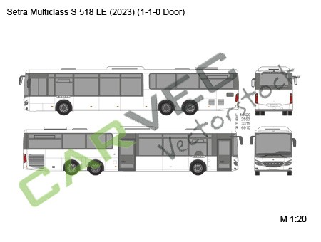Setra Multiclass S 518 LE (2023) 1-1-0 door