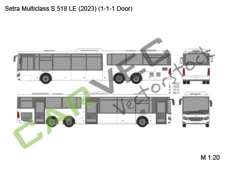 Setra Multiclass S 518 LE (2023) 1-1-1 door