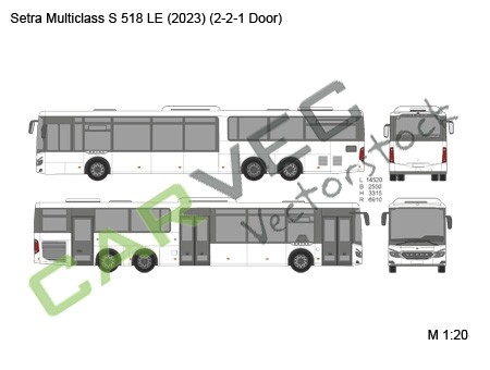 Setra Multiclass S 518 LE (2023) 2-2-1door