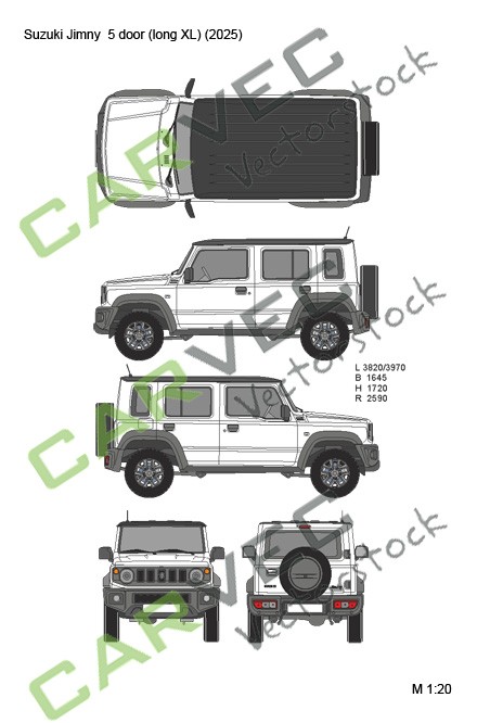 Suzuki Jimny (2025) 5 door (long XL)