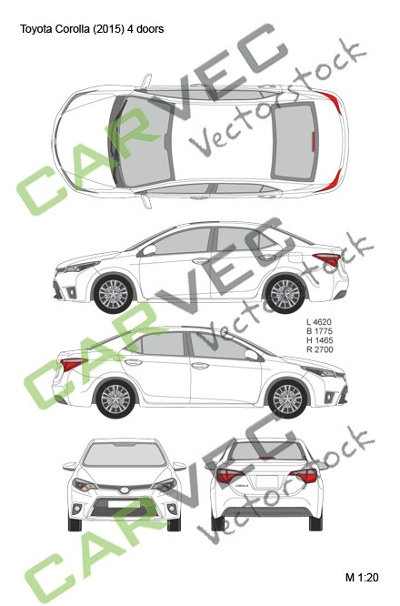 Toyota Corolla (2015)  (4 Doors)