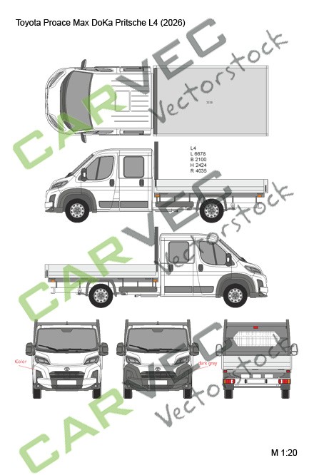Toyota Proace (2026) L4 Flatbed Double Cab