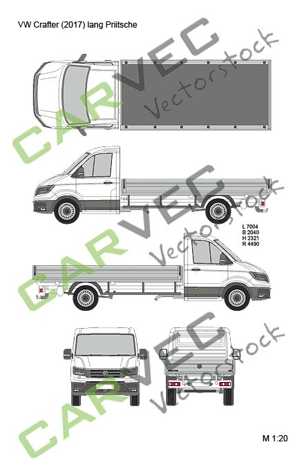 VW Crafter (2017) Long Plank Bed