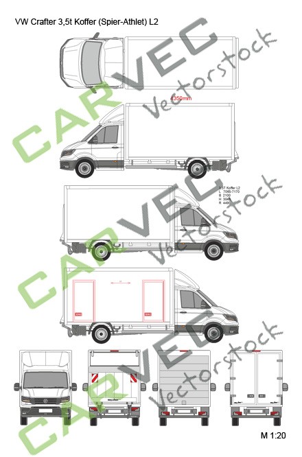 VW Crafter 3,5t Koffer (Spier-Athlet) L2 VW Crafter 3,5t Koffer (Spier-Athlet) L2