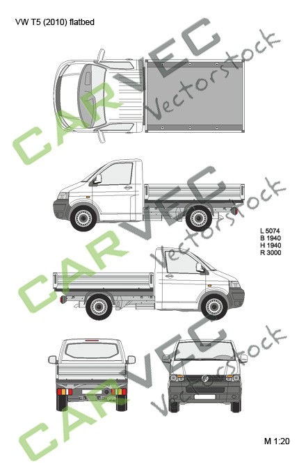 VW Transporter T5 L1 Pritsche (2010) VW Transporter T5 L1 Pritsche (2010)